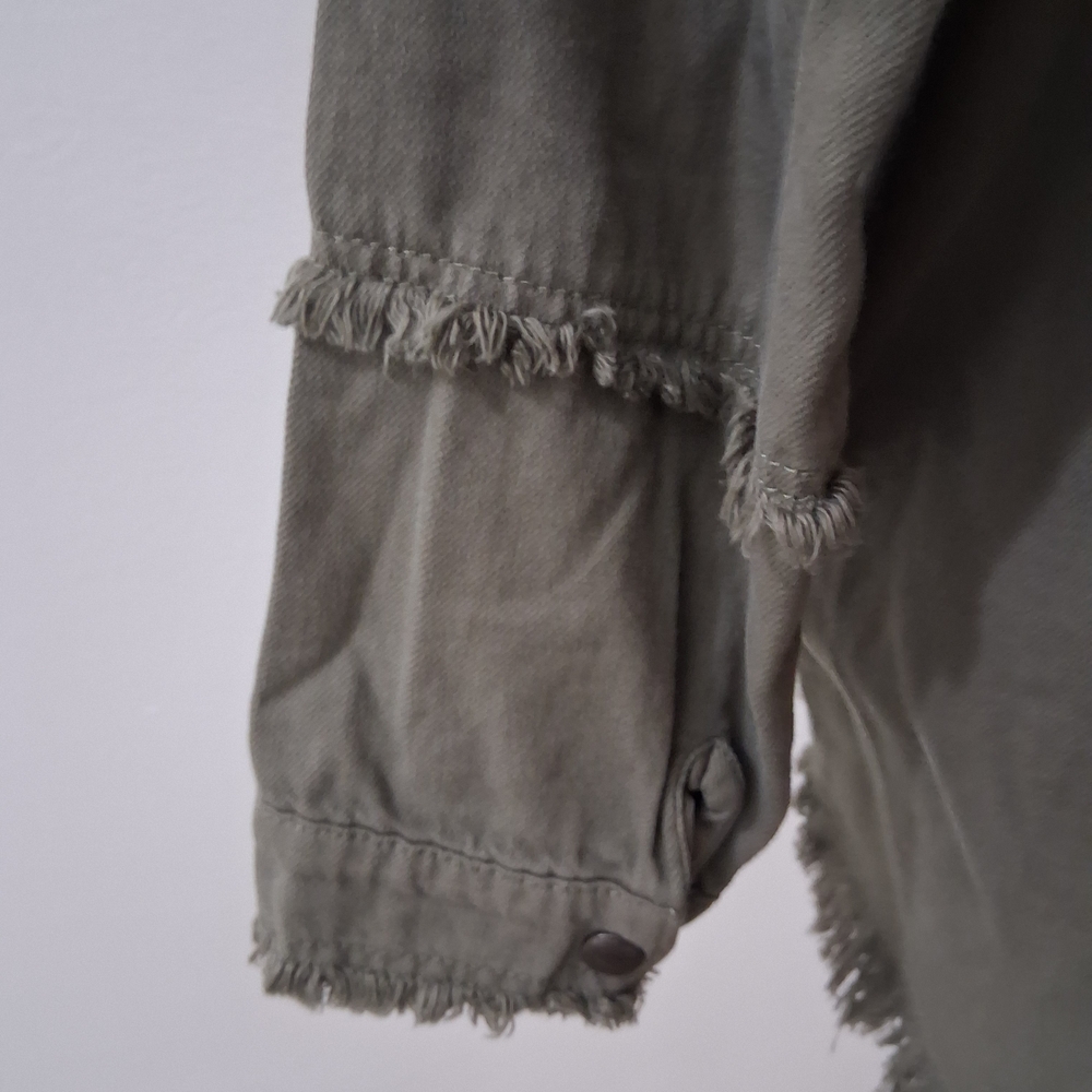 Elan Military Style Olive Jacket - Picture 9 of 10